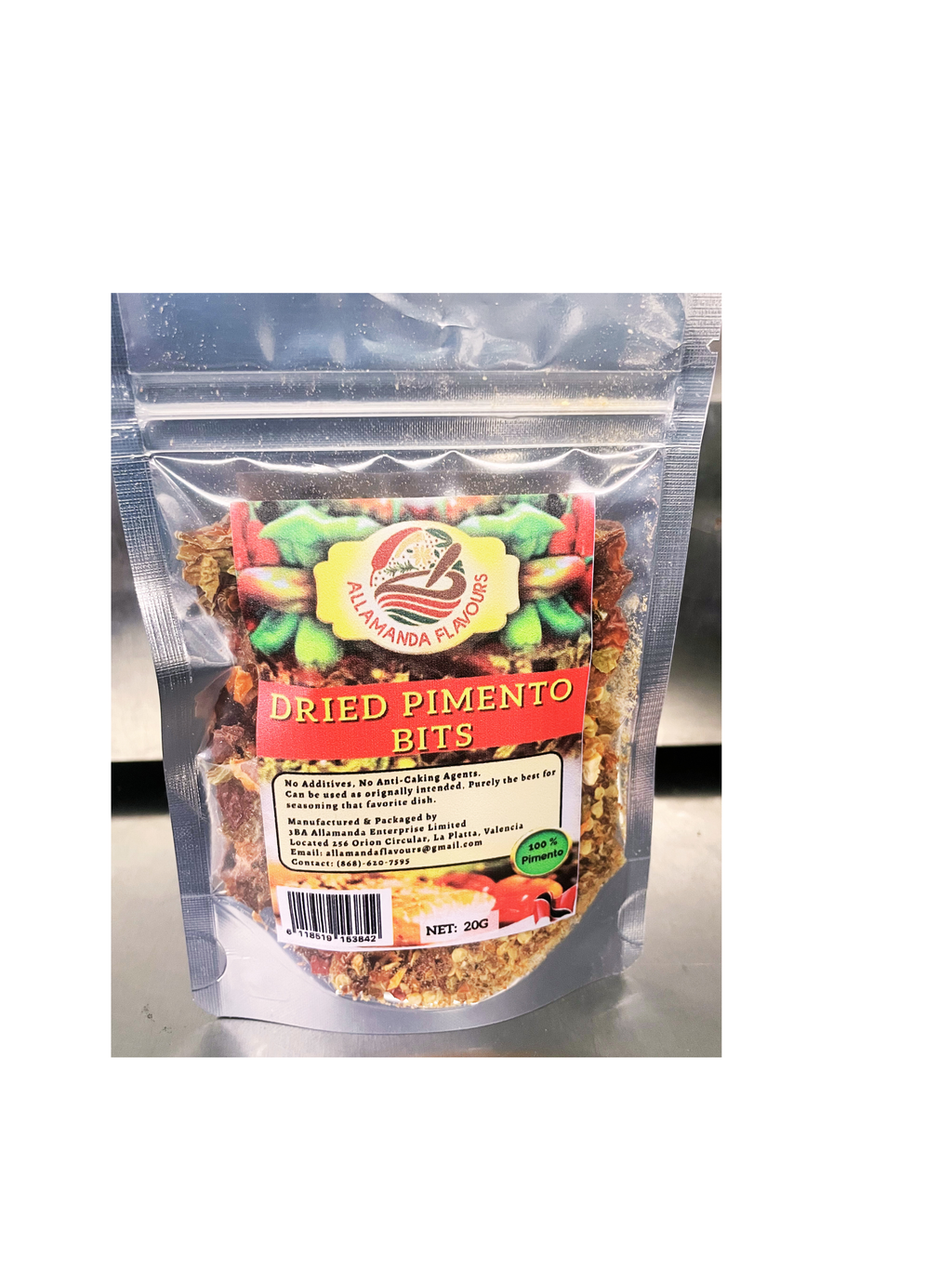 Dried Pimento Bits 20 Grams
